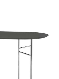 ferm LIVING - Mingle Tischplatte oval - schwarz - 150 cm - indoor