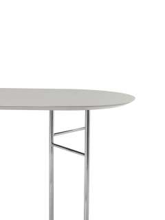ferm LIVING - Mingle Tischplatte oval - hellgrau - 150 cm - indoor