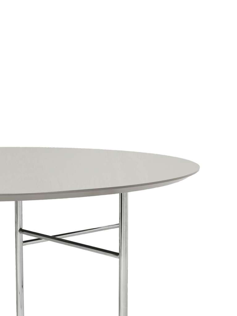 ferm LIVING - Mingle Tischplatte oval - hellgrau - 130 cm - indoor