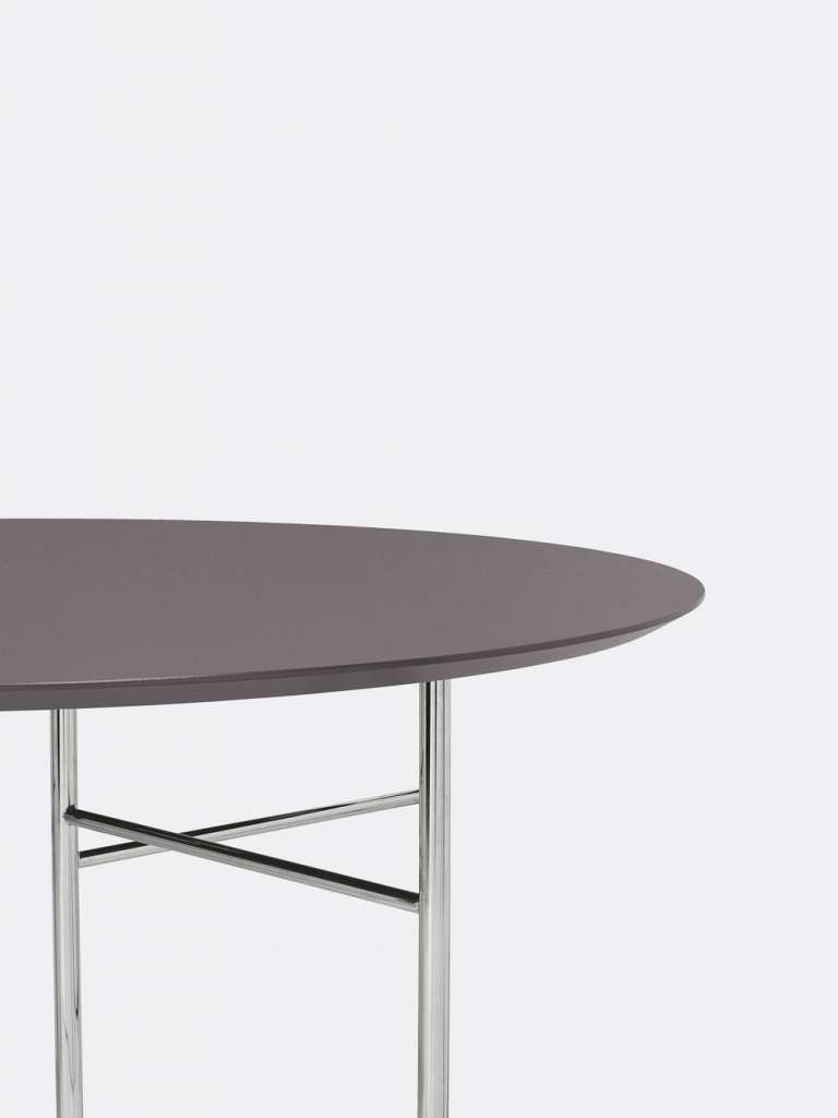 ferm LIVING - Mingle Tischplatte oval - taupe - 130 cm - indoor