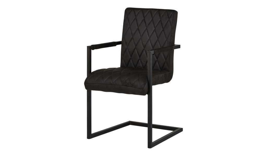 Schwingstuhl  Thomas ¦ schwarz ¦ Maße (cm): B: 53 H: 91 T: 62 Stühle > Freischwinger - Höffner