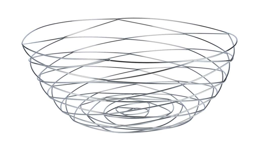 KHG Obstkorb ¦ grau ¦ Edelstahl ¦ Maße (cm): B: 25,2 H: 12 Aufbewahrung > Körbe - Höffner
