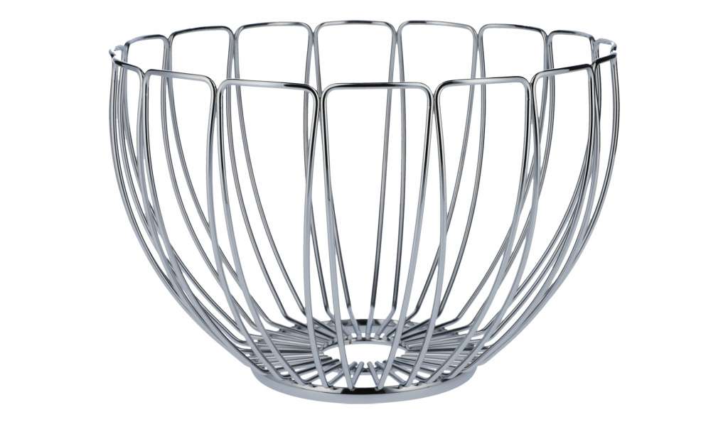 KHG Obstkorb ¦ grau ¦ Edelstahl ¦ Maße (cm): H: 15,5 Ø: [25.0] Aufbewahrung > Körbe - Höffner