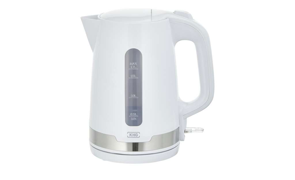 KHG Wasserkocher  WK-1708 WE2 ¦ weiß ¦ Edelstahl, Kunststoff ¦ Maße (cm): B: 20,4 H: 23,2 T: 21,5 Elektrokleingeräte > Wasserkocher - Höffner