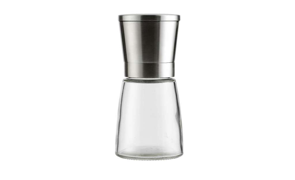 KHG Salz / Pfeffermühle ¦ transparent/klar ¦ Glas , Edelstahl, Keramik, Kunststoff ¦ Maße (cm): H: 13,6 Ø: [6.6] Küchenzubehör & Helfer > Pfefferstreuer & Gewürzmühlen - Höffner