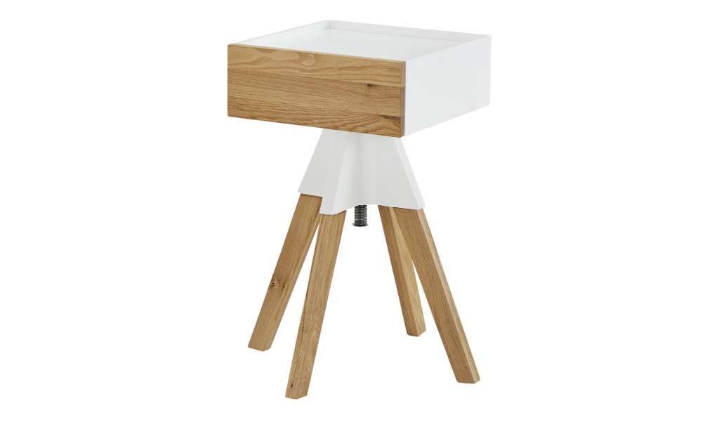 Nachtkommode  Cowley ¦ weiß ¦ Maße (cm): B: 35 H: 55 T: 35 Tische > Nachttische - Höffner
