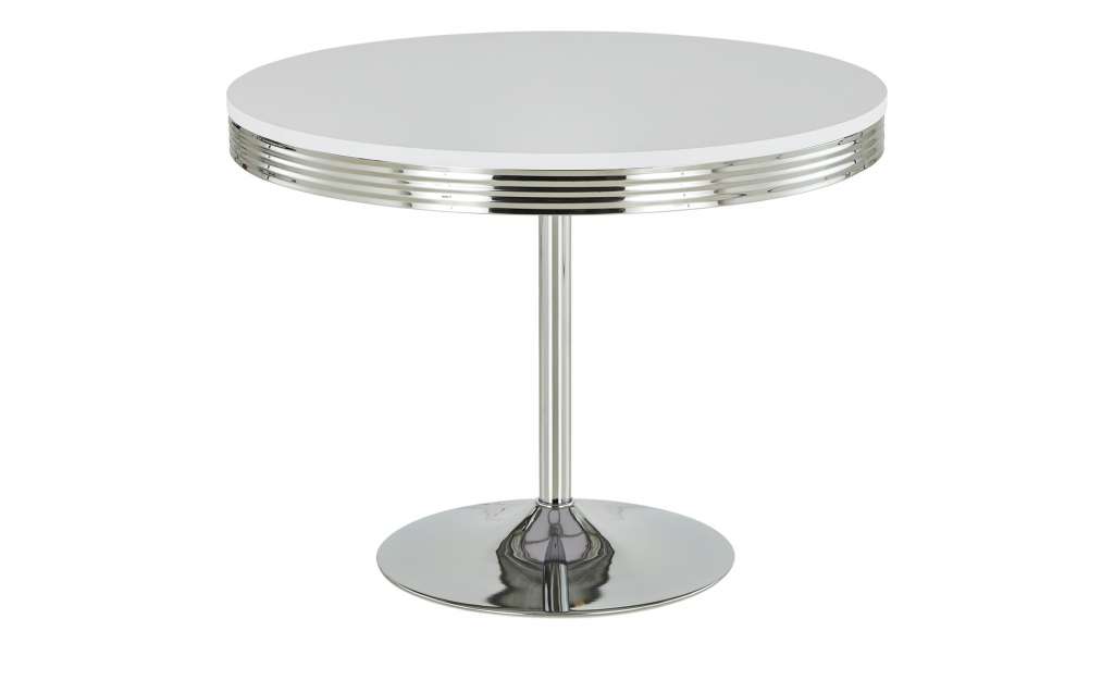 Esstisch  American Diner ¦ weiß ¦ Maße (cm): H: 74 Ø: [98.0] Tische > Esstische > Esstische rund - Höffner