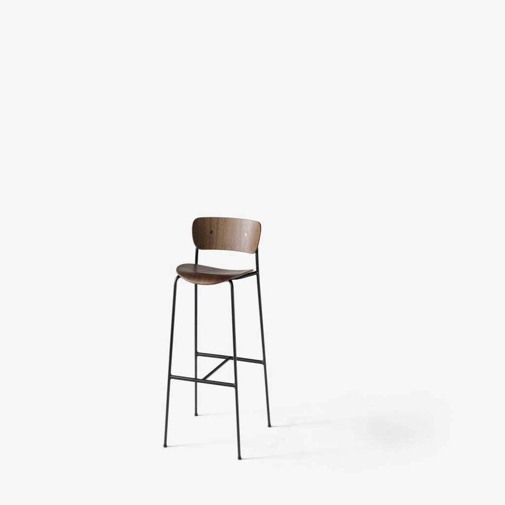 andTRADITION - Pavillon - Barhocker - AV9 - lackierte Walnuss - indoor