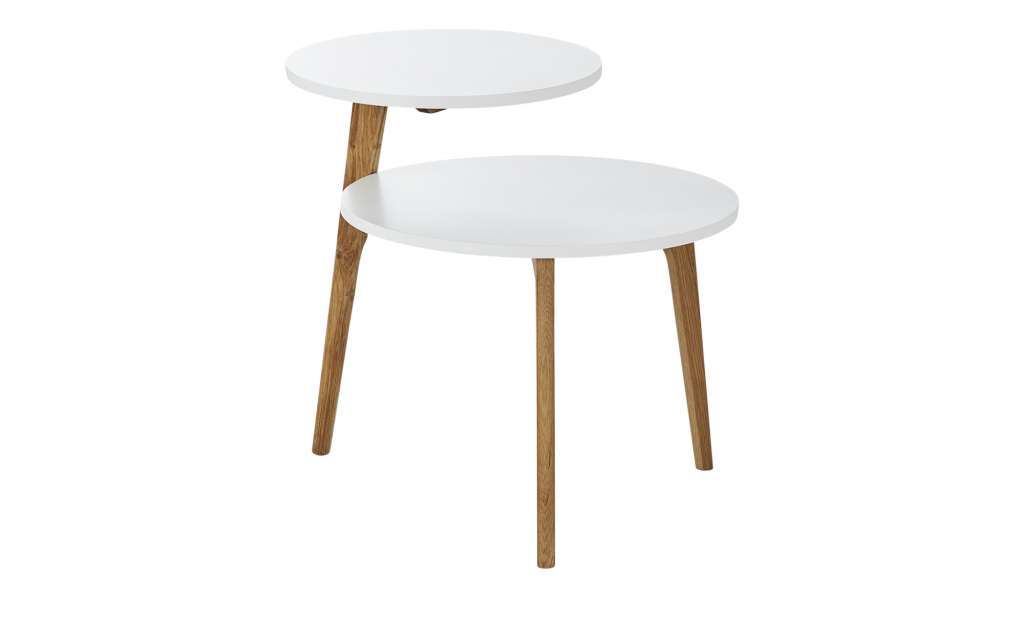 Beistelltisch  Viale ¦ weiß ¦ Maße (cm): B: 60 H: 56 T: 50 Tische > Beistelltische > Beistelltische ohne Rollen - Höffner