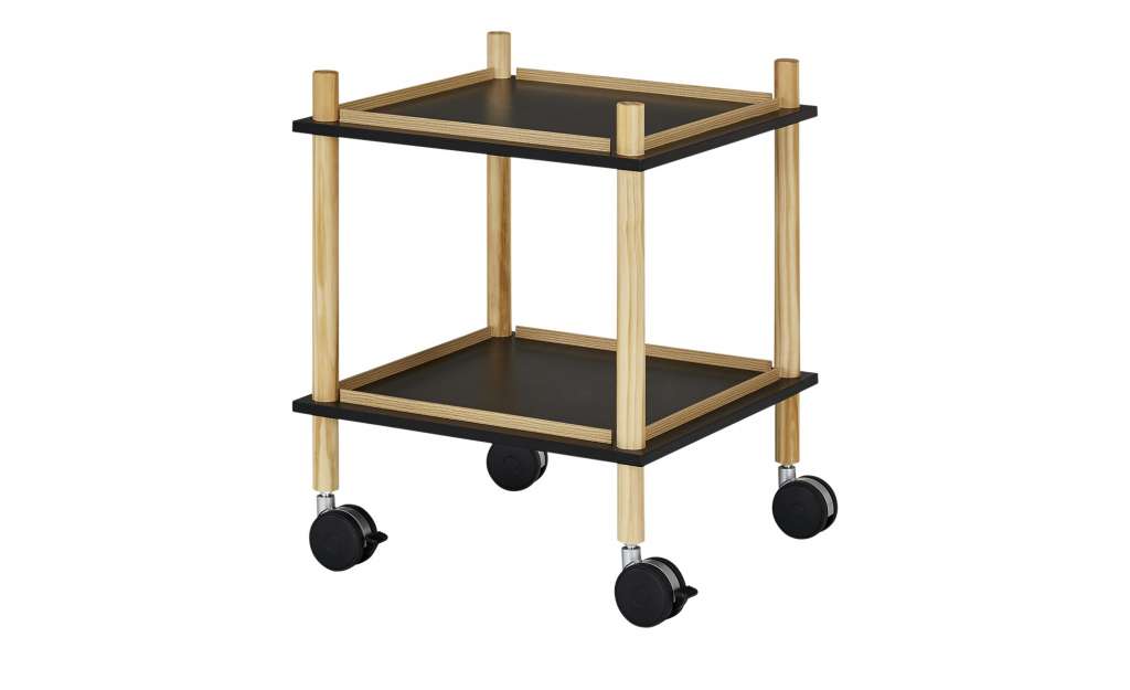 Beistelltisch  Capraia ¦ schwarz ¦ Maße (cm): B: 40 H: 40 T: 40 Tische > Beistelltische > Beistelltische auf Rollen - Höffner