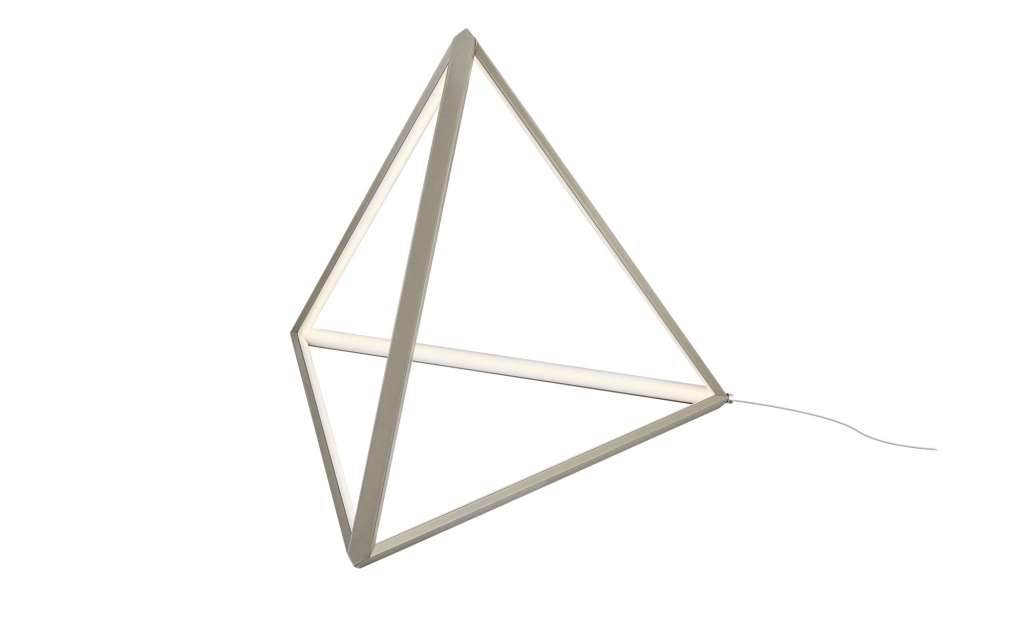 ML LED-Tischleuchte ´Pyramide` ¦ Aluminum ¦ Maße (cm): B: 42,5 H: 36 Lampen & Leuchten > Innenleuchten > Tischlampen - Höffner