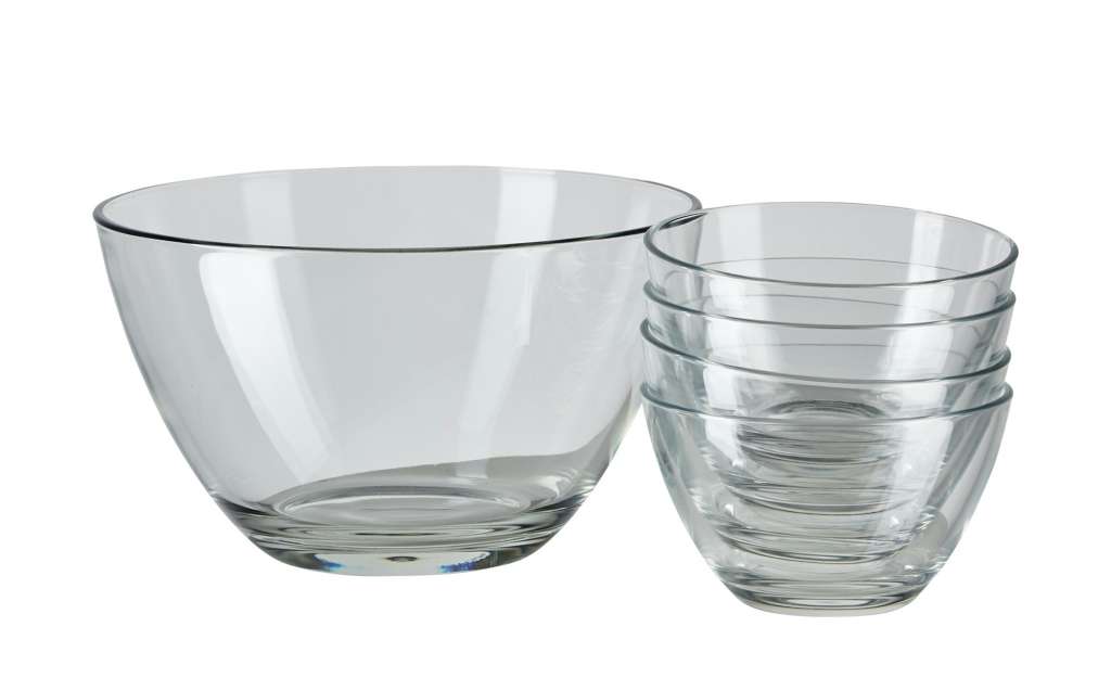 LEONARDO Schalenset, 5-teilig  Active ¦ transparent/klar ¦ Glas Geschirr > Schalen - Höffner