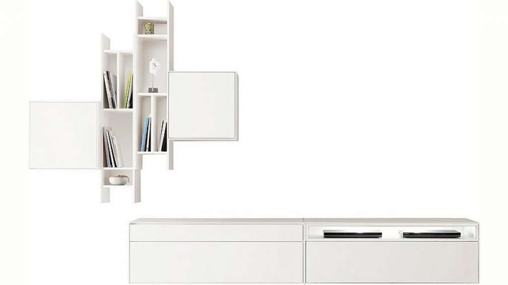 now! by hülsta Wohnwand »now! easy«, (Set, 6-tlg), mit zwei offenen Regalen