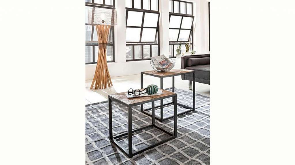 SIT Beistelltisch »CROSS«, aus recyceltem Teakholz