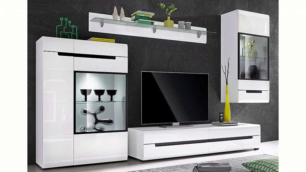 TRENDMANUFAKTUR Wohnwand, (Set, 4-tlg)