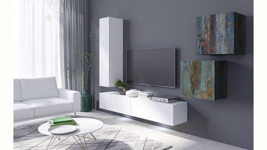 TRENDMANUFAKTUR Wohnwand »Vento«, (Set, 5-tlg)