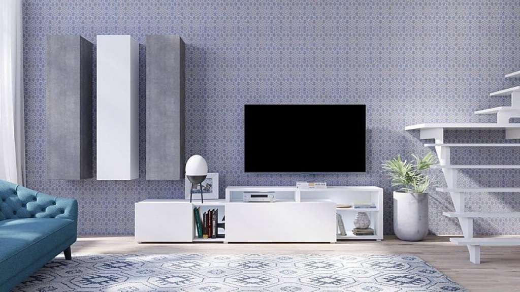 TRENDMANUFAKTUR Wohnwand »Vento«, (Set, 4-tlg)