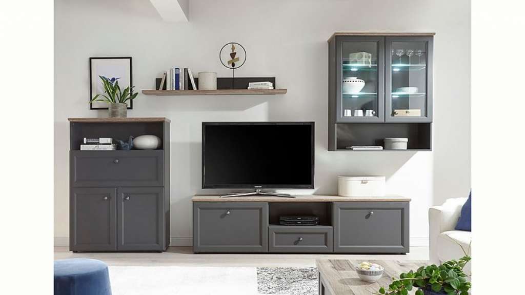 Wohnwand, (Set, 4-tlg)