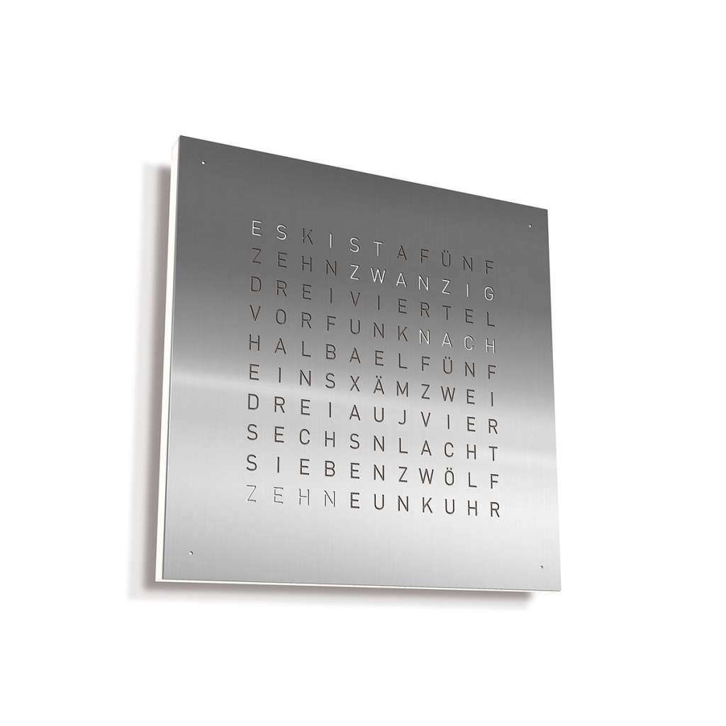 Biegert&Funk - Qlocktwo Classic - deutsch - edelstahl - indoor