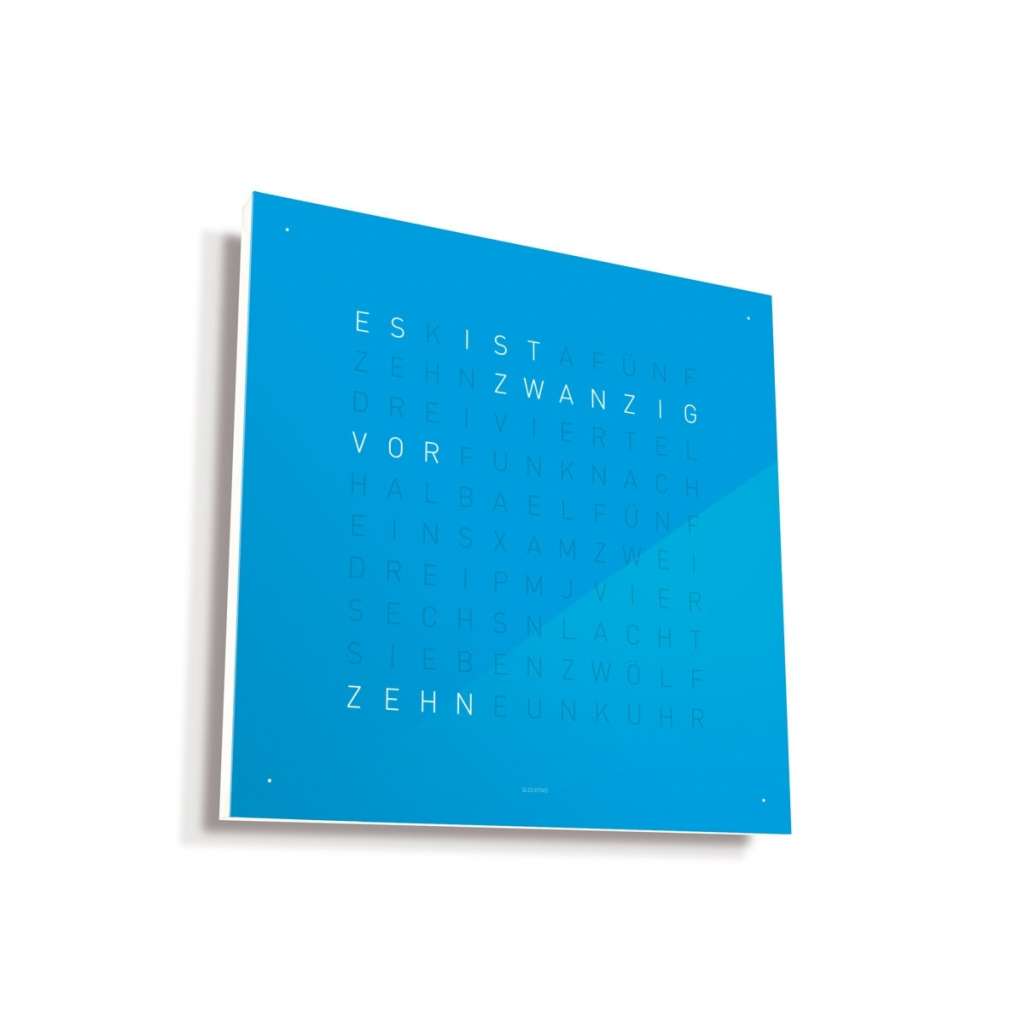 Biegert&Funk - Qlocktwo Classic - deutsch - blau - indoor
