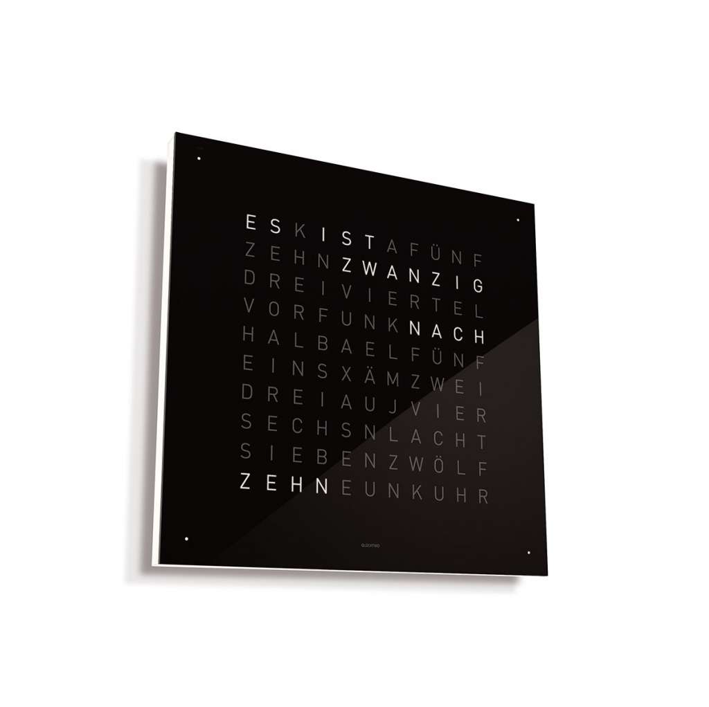 Biegert&Funk - Qlocktwo Classic - deutsch - schwarz - indoor