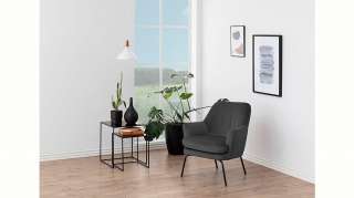 andas Couchtisch »Bryan« (Set), in bronzefarbigem Spiegelglas und mit Gestell aus schwarzem Metall