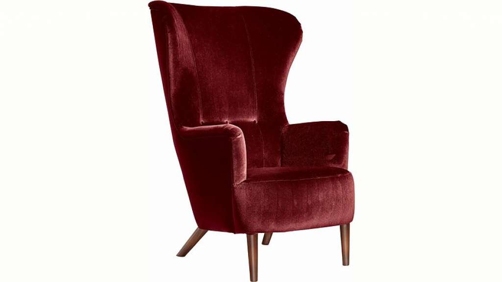 Max Winzer® Sessel »Liana«, im Retrostil, mit Knopfheftung, Hochlehner