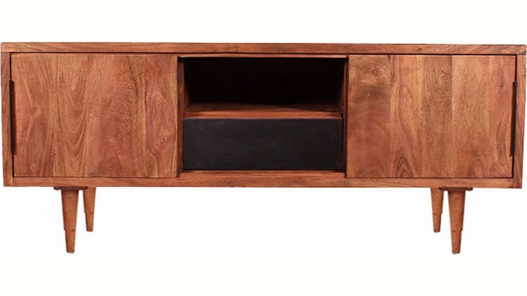 SIT Lowboard »Mid Century«, aus Akazienholz mit Schiebetüren, in zwei Größen