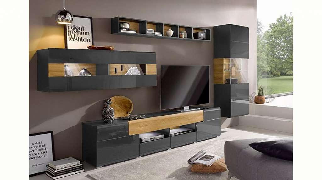 TRENDMANUFAKTUR Wohnwand »Toledo«, (Set, 4-tlg)