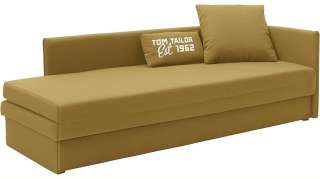 TOM TAILOR Schlafsofa »GUEST«, mit 2 Kissen, Lehne wahlweise links oder rechts