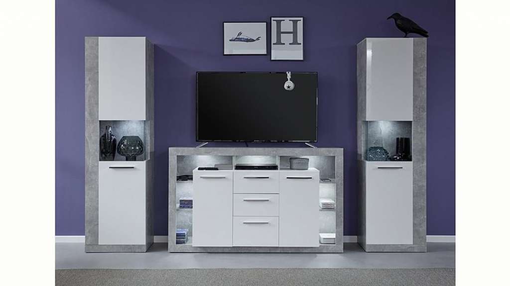 trendteam Wohnwand »Rock«, (Set, 3-tlg)