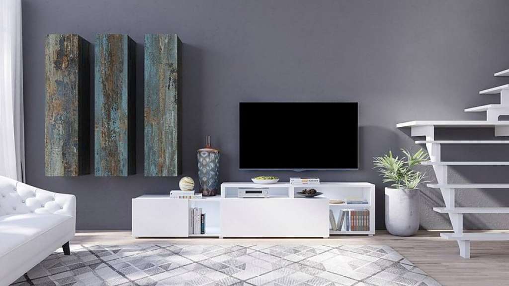 TRENDMANUFAKTUR Wohnwand »Vento«, (Set, 4-tlg)