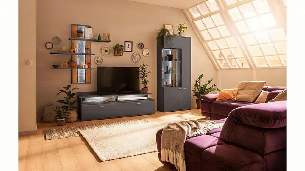 set one by Musterring Wohnwand »TACOMA«, (Set, 4-tlg), mit Wandregal