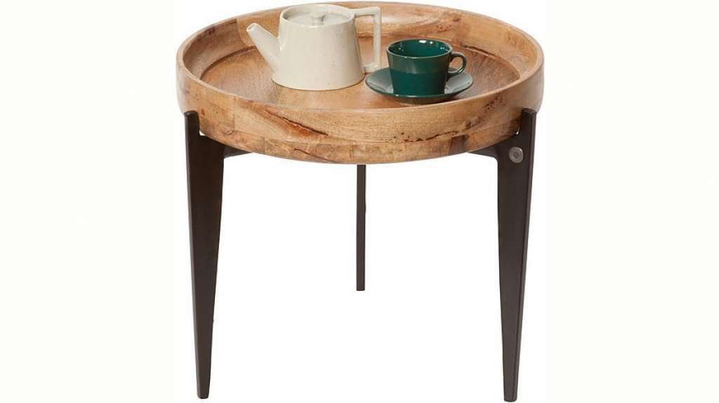 TOM TAILOR Beistelltisch »T-TRAY TABLE SMALL«, mit Tablett, rund, ø 46 cm