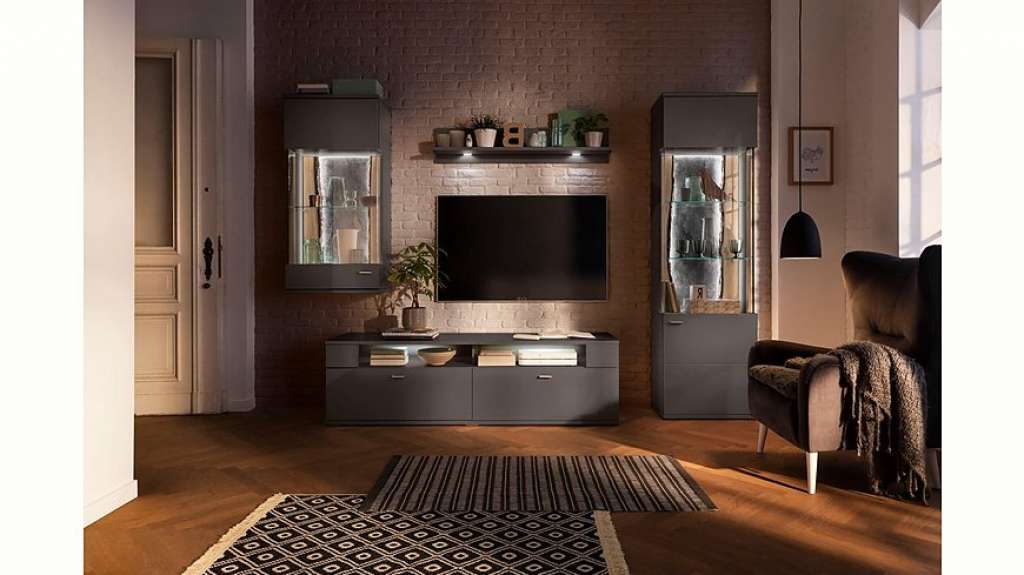 set one by Musterring Wohnwand »TACOMA«, (Set, 4-tlg), mit Hängevitrine