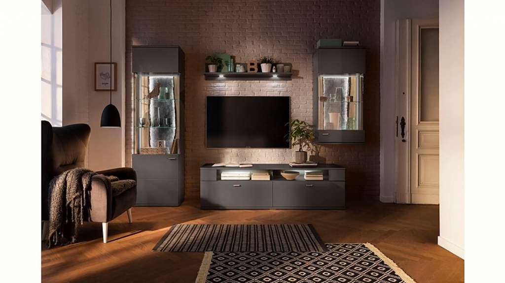 set one by Musterring Wohnwand »TACOMA«, (Set, 4-tlg), mit Hängevitrine