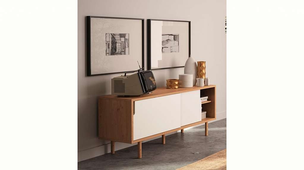 TemaHome Sideboard »Dann« mit zwei Schiebetüren, Breite 135 cm