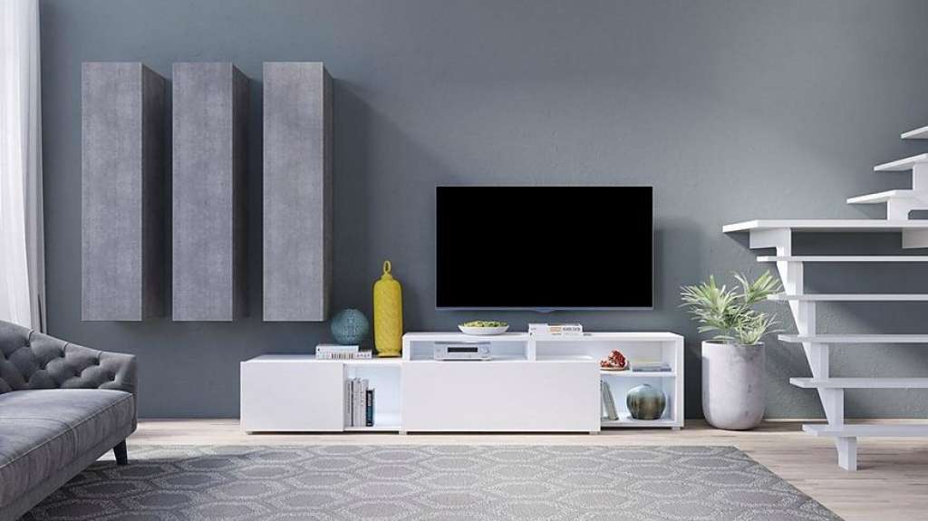 TRENDMANUFAKTUR Wohnwand »Vento«, (Set, 4-tlg)