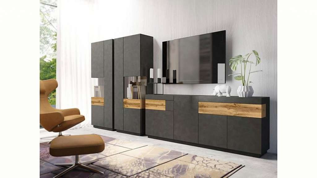 TRENDMANUFAKTUR Wohnwand »SILKE«, (Set, 3-tlg)