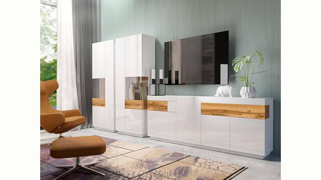 TRENDMANUFAKTUR Wohnwand »SILKE«, (Set, 3-tlg)