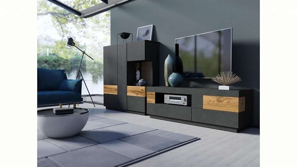 TRENDMANUFAKTUR Wohnwand »SILKE«, (Set, 2-tlg)