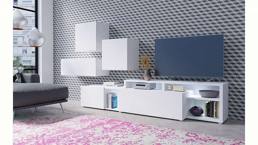 TRENDMANUFAKTUR Wohnwand »Vento«, (Set, 4-tlg)