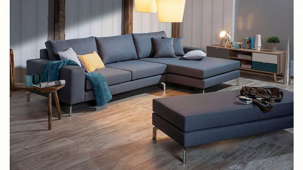 Max Winzer® Ecksofa »Flori«, mit Longchair links oder rechts, inklusive Zierkissen