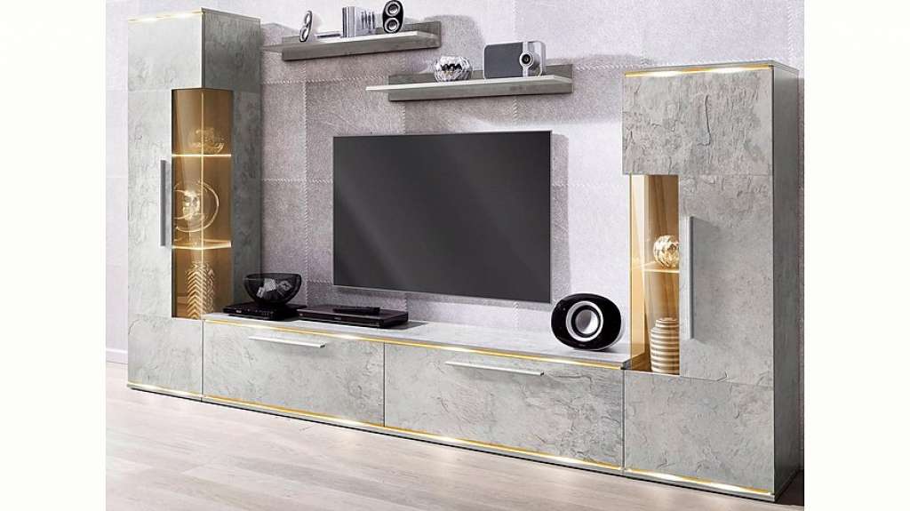 TRENDMANUFAKTUR Wohnwand, (Set, 5-tlg)