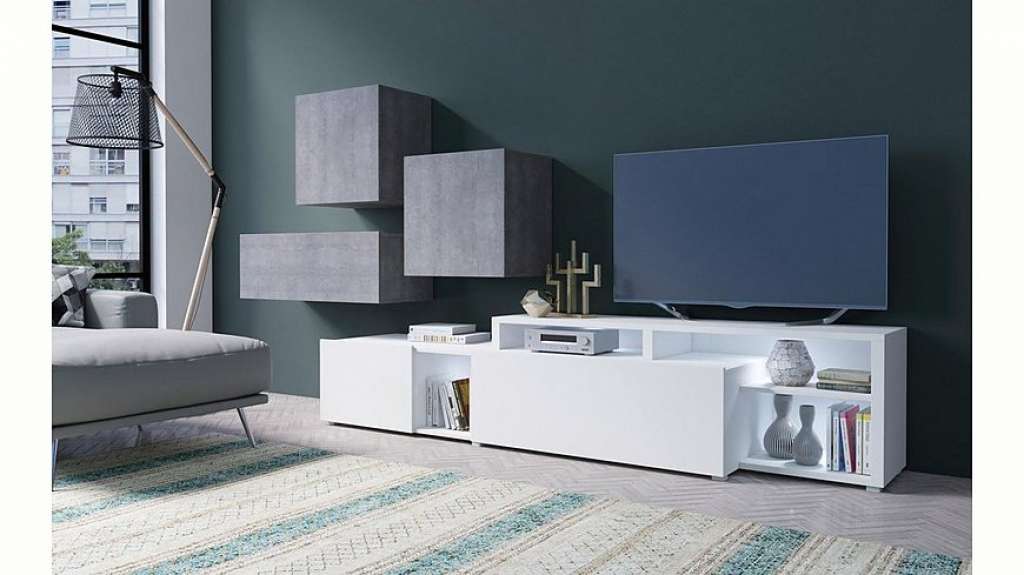 TRENDMANUFAKTUR Wohnwand »Vento«, (Set, 4-tlg)