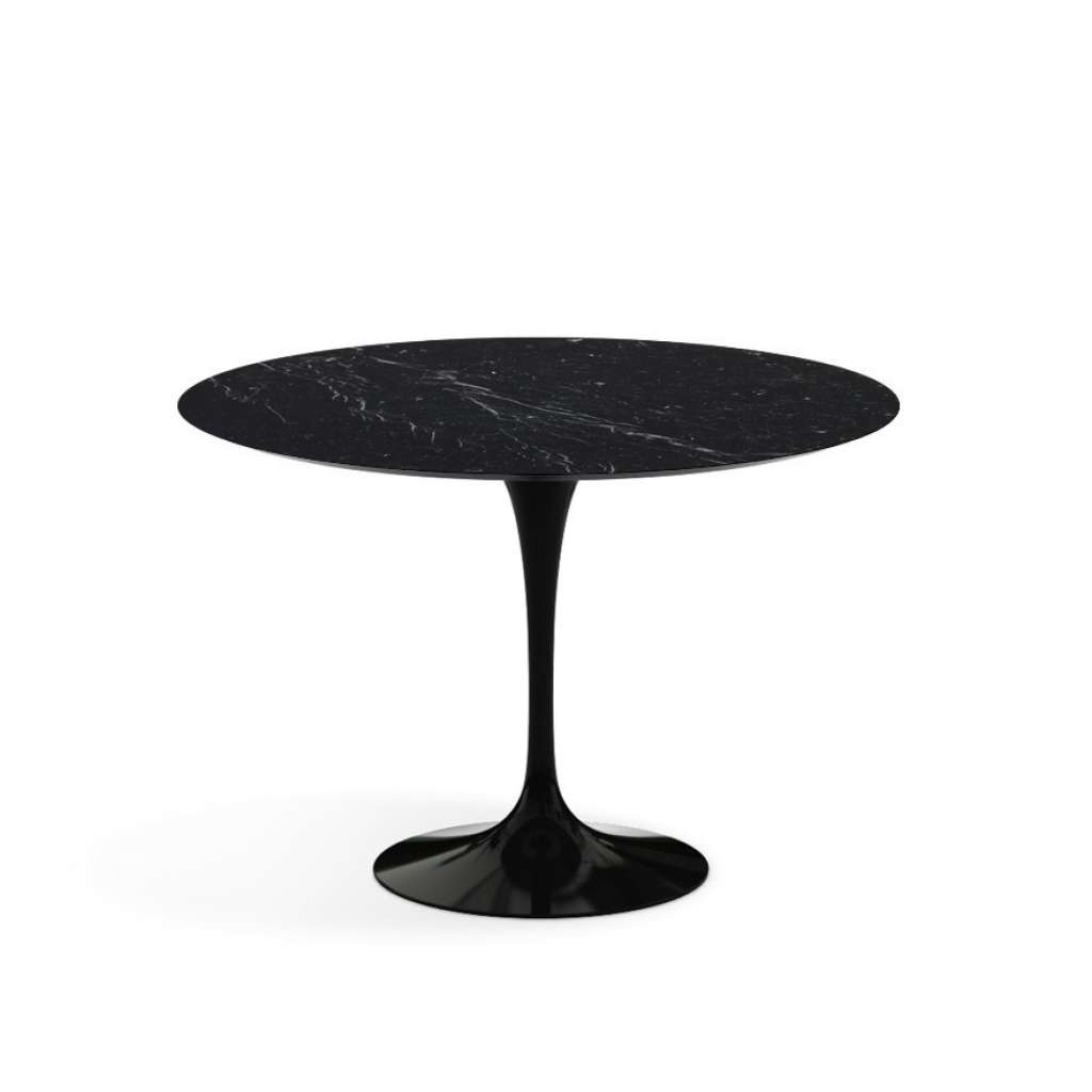Knoll International - Esstisch Saarinen - schwarz - Nero Marquina Marmor - Ø 107 cm - indoor