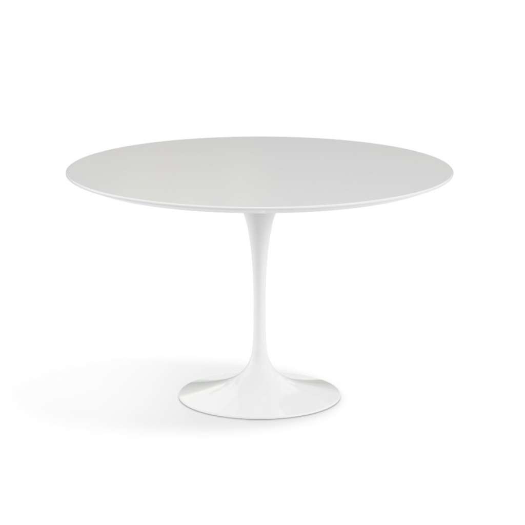 Knoll International - Esstisch Saarinen - weiß - Laminat - Ø 120 cm - indoor