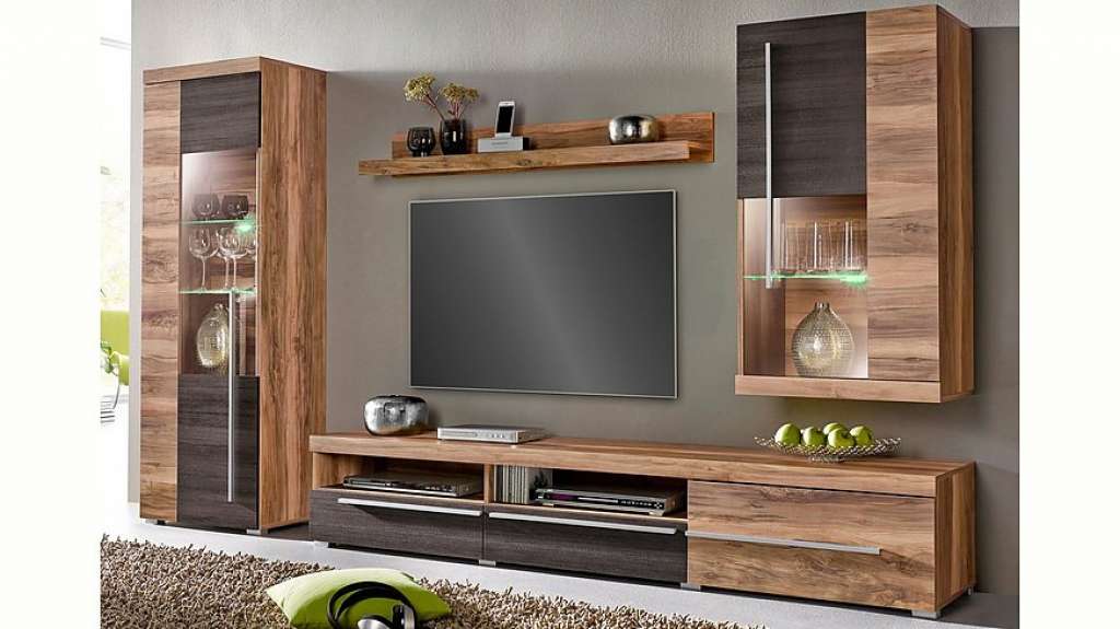 TRENDMANUFAKTUR Wohnwand, (Set, 4-tlg)