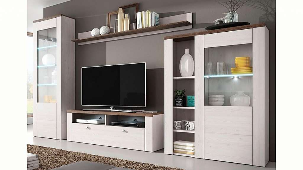 TRENDMANUFAKTUR Wohnwand, (Set, 4-tlg)