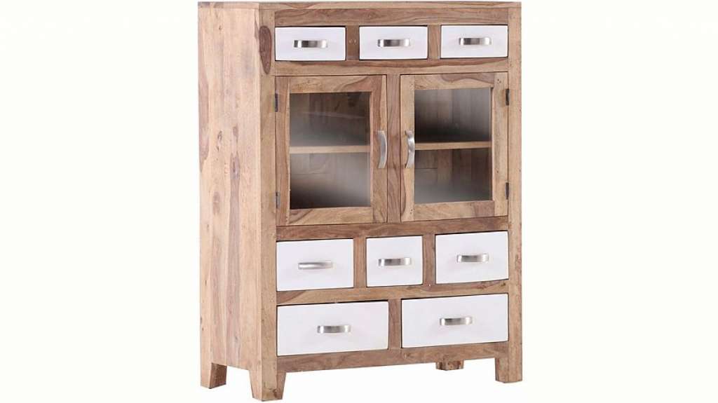 Gutmann Factory Highboard »Vienna«, mit 2 Glastüren und 8 Schubladen